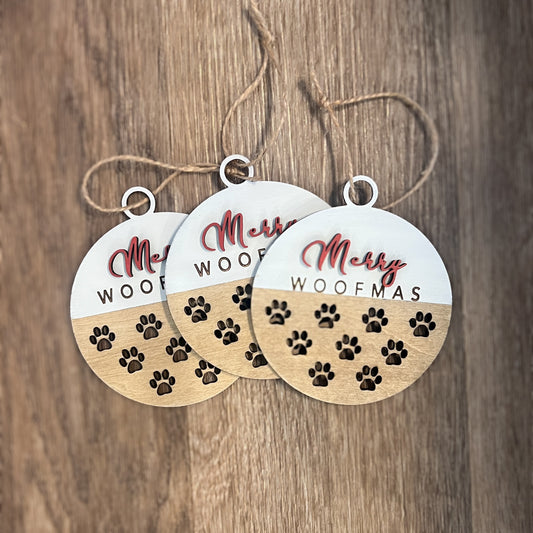 Merry Woofmas Ornament