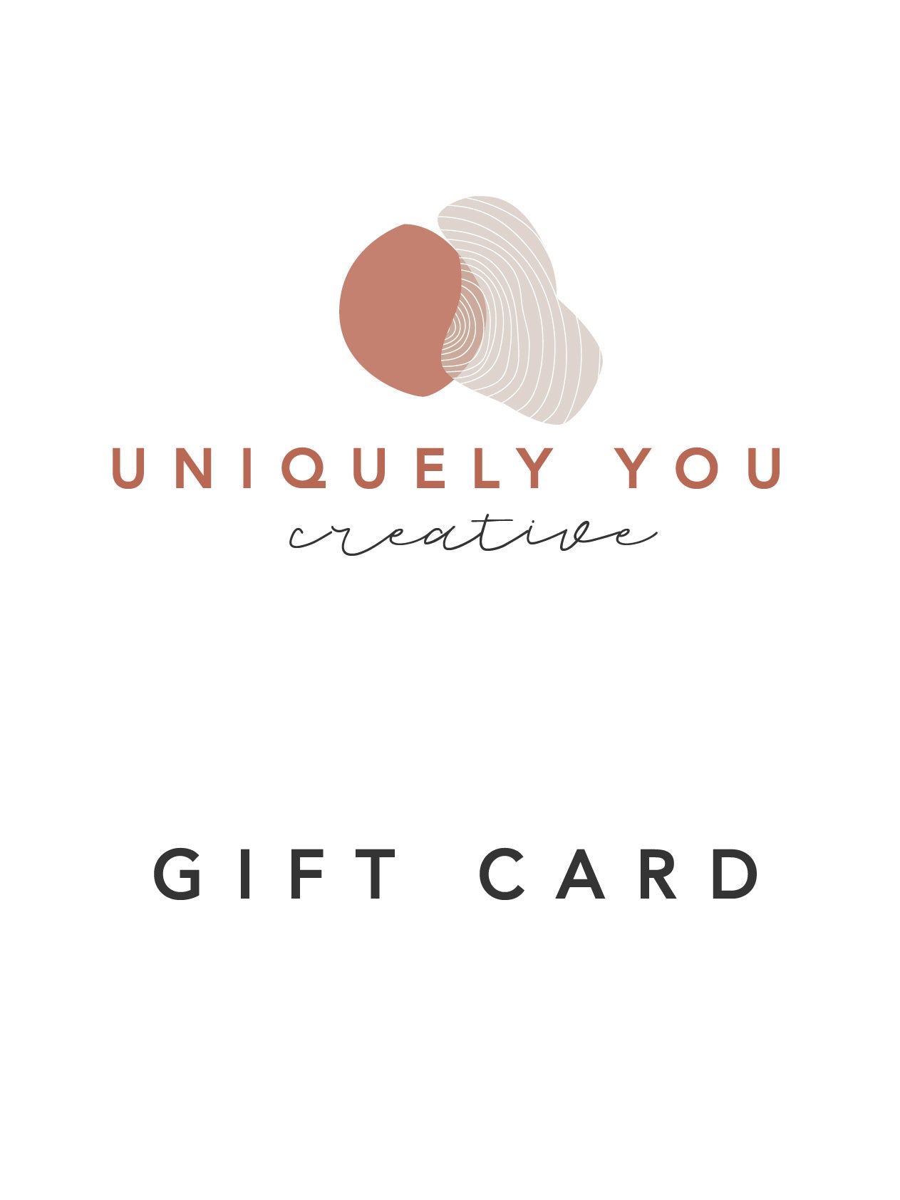 Uniquely You Creative Gift Card
